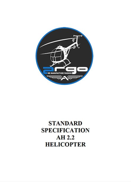 Cover of the ARGO AH-22 helicopter Standard Specification document